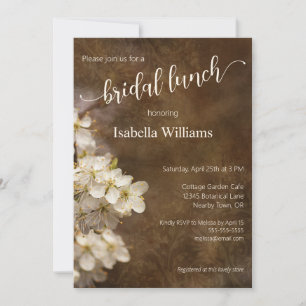 Invitation Déjeuner nuptial Rustique Bohême Blossoms