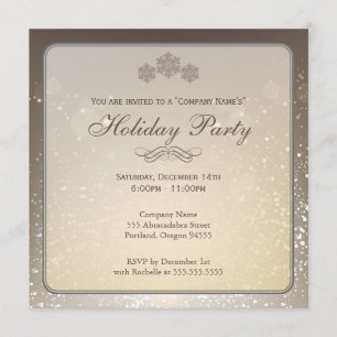 Invitation d'Elegant Holiday Party Company
