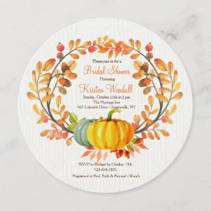 Invitation d'éléments d'automne