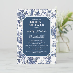 Invitation Delft Chinoiserie Bridal Shower