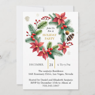 Invitation Délices de Père Noël Fantaisistes : Personnalisez 