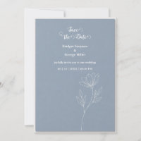 Delphinium Bleu Poussiéreux Romance de Mariage min