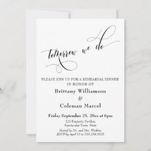 Invitation Demain Nous Faisons La Typographie Dîner De Répéti