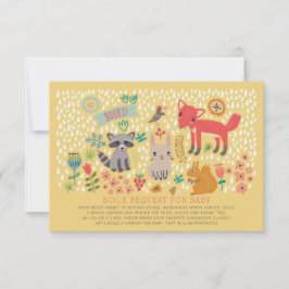 Invitation Demande de Baby shower pour les animaux de bois
