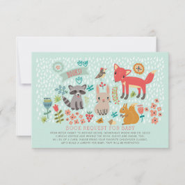 Invitation Demande de Baby shower pour les animaux de bois