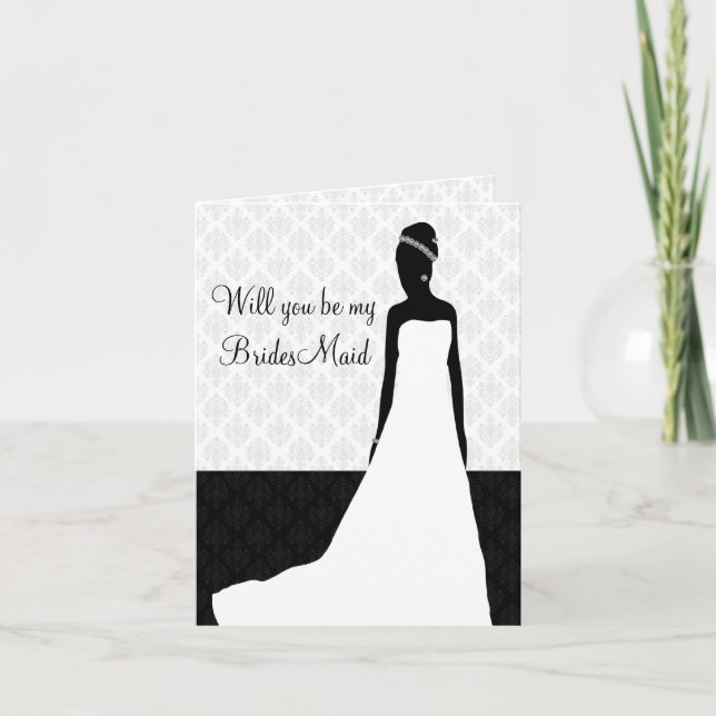 Invitation Demande de Bridesmaid (Devant)