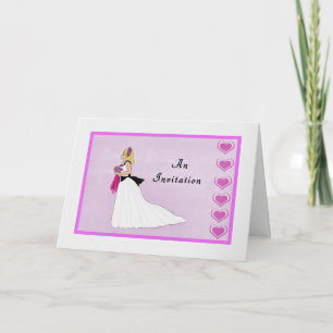 Invitation Demande de Demoiselle d'Honneur Junior Dessinée à 