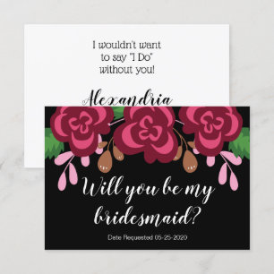 Invitation Demande de Demoiselle d'Honneur Serez-Vous Moderne