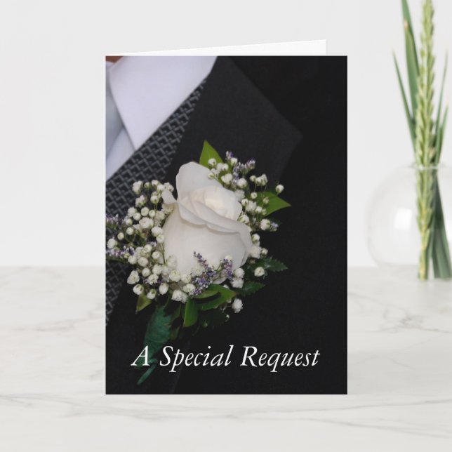 Invitation Demande de Groomsman (Devant)