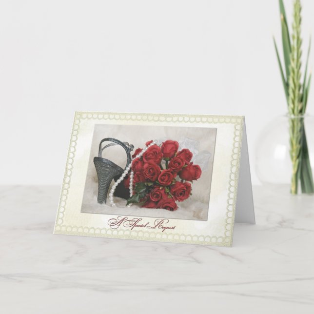 Invitation Demande de l'épouse (Devant)