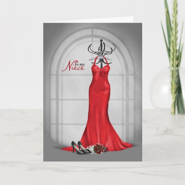 Invitation Demande de mariage pour la nièce (Devant)