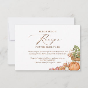 Invitation Demande de recette de douche nuptiale Fresh Off Th