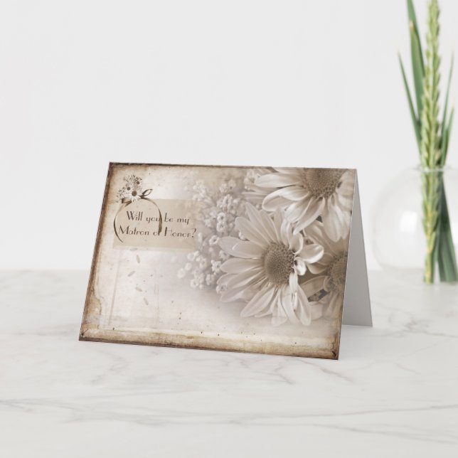 Invitation Demande de témoin de mariage (Devant)