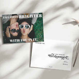 Invitation Demande de témoin de mariage avec photo