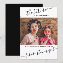 Invitation Demande en mariage de la marchande de fleurs par l