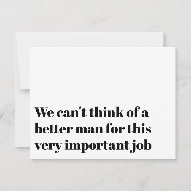 Invitation Demande originale au célébrant : Épousez-nous (Devant)