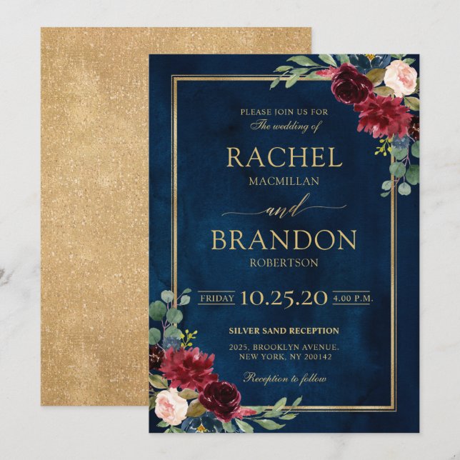 Invitation demande personnalisée (Devant / Derrière)