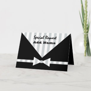 Invitation Demande spéciale pour les participants au mariage 