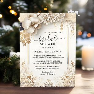 Invitation Démarrer la Fête des mariées de vidage classique s