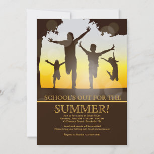 Invitation d'enfants heureux