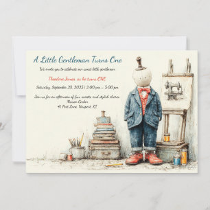Invitation Denim Baby 1er Anniversaire & Croquis de parfum