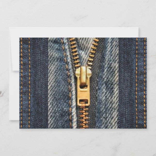 Invitation Denim Blue Jeans Imprimer l'invitation (Devant)