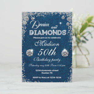 Invitation Denim, Denim et Diamonds 50e anniversai