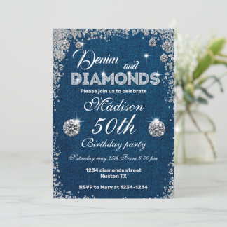 Invitation Denim, Denim et Diamonds 50e anniversai