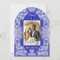 Dentelle en céramique Bleu de Grèce