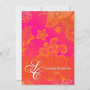 Invitation Dentelle orangée de PixDezines