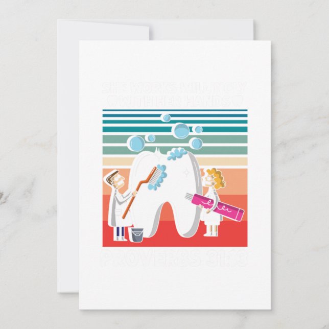 Invitation Dentiste Dentaire Dentisté Dentistère Dentistère D (Devant)