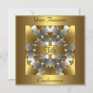 Invitation d'entreprise à la conférence Or Argent