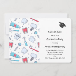 Invitation Dents et outils Diplôme de Motif dentaire