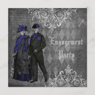 Invitation Déplaisant Halloween Mariée et Groom