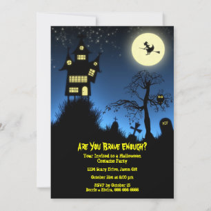 Invitation Déplaisant Haunted House Halloween Parti