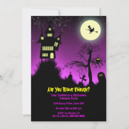 Invitation Déplaisant Haunted House Halloween Parti