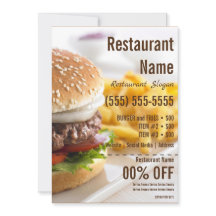 Dépliant Burger 5x7