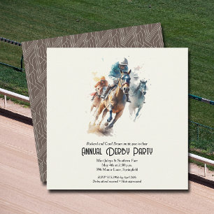 Invitation Derby Hors et Jockeys Party