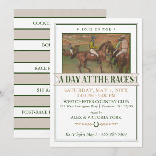 Invitation Derby Horse Racing   Edgar Degas