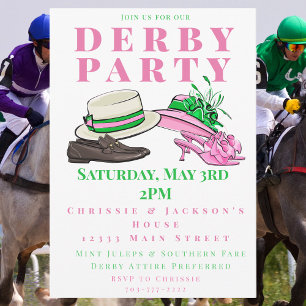 Invitation Derby Party Fancy Casquette Chaussures Fashion Pre