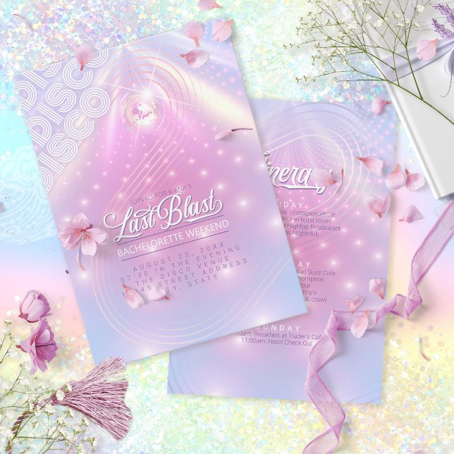 Invitation Dernier Blast Disco Bachelorette Weekend ID928 (Créateur téléchargé)