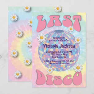 Invitation Dernier Disco Ball Bachelorette Party 1970