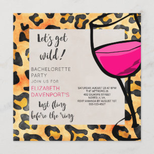 Invitation Dernier Flirt Avant La Bague Fête de Bachelorette 