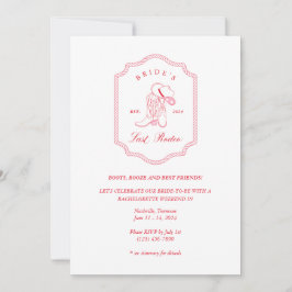 Invitation Dernier Rodéo de la mariée
