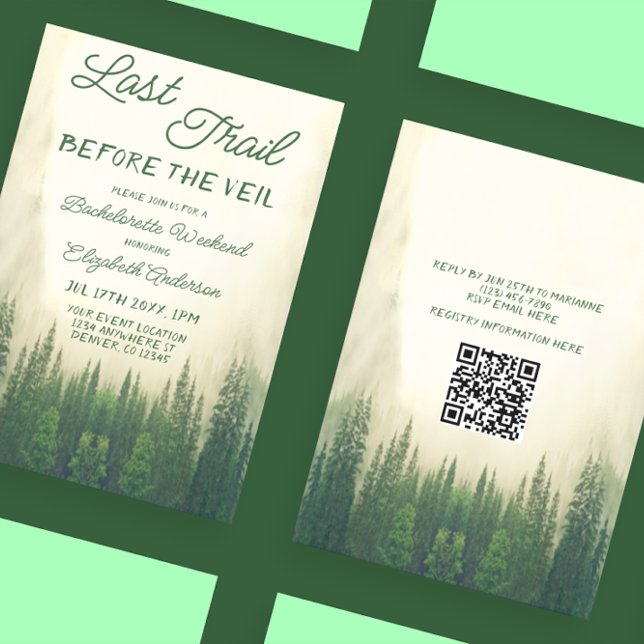 Invitation Dernier Sentier Avant La Bachelorette Du Voile (Créateur téléchargé)