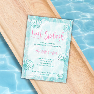 Invitation Dernier Splash Beach Tropical Bachelorette Party