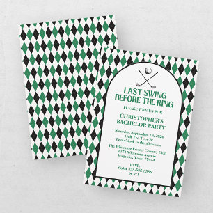 Invitation Dernier Swing avant l'enterrement de vie de garçon