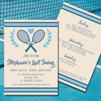Dernier Swing Tennis Country Club Bachelorette