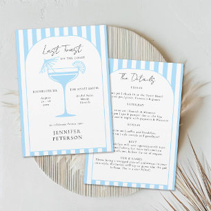 Invitation Dernier Toast Beach Boho Bachelorette Party Itinér