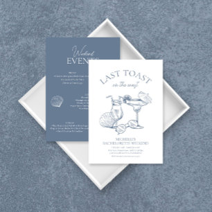 Invitation Dernier Toast Sur La Côte Bachelorette Week-End